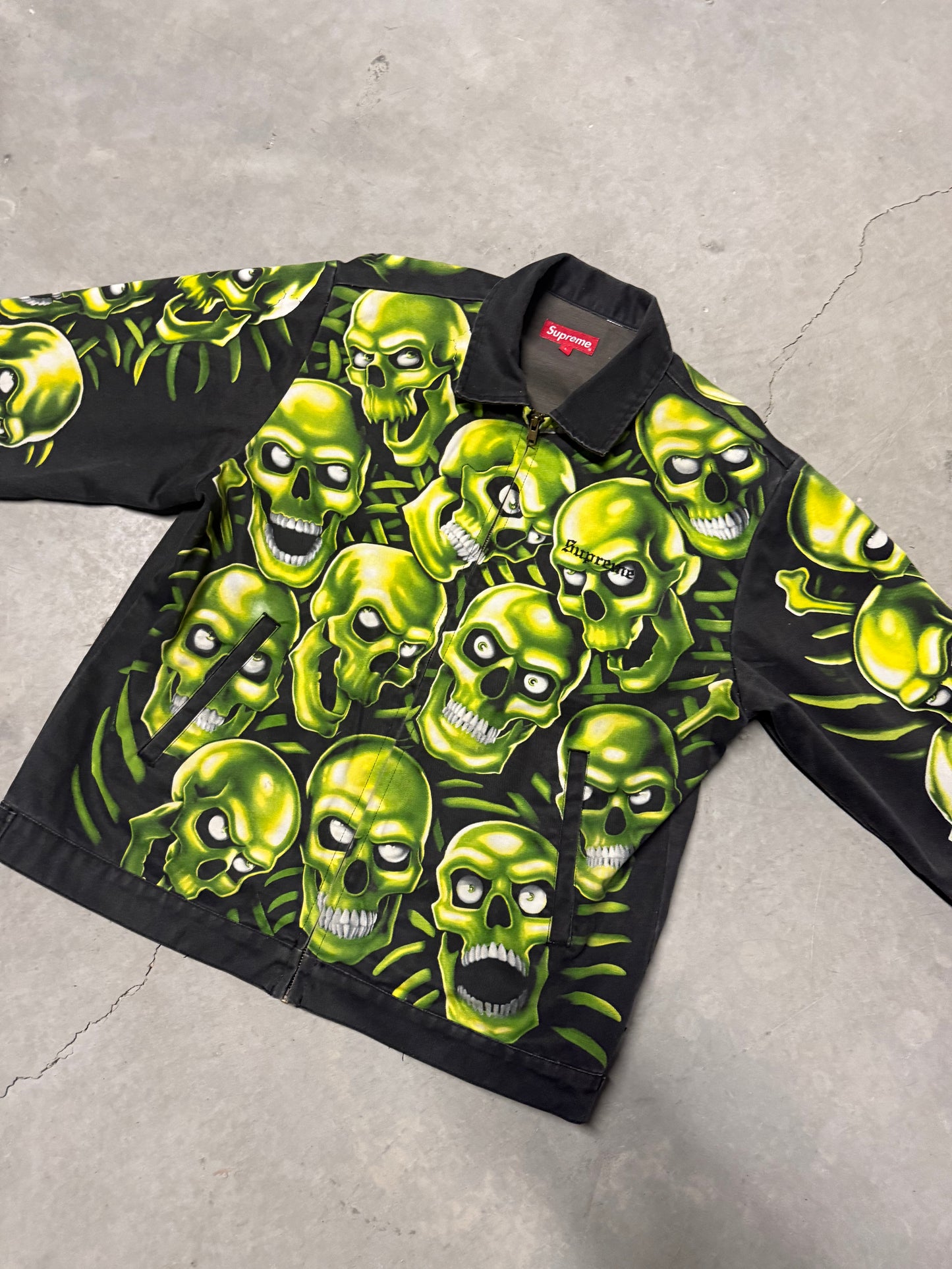 Supreme Skullpile Mulit-Pocket Canvas Jacket (SS18) (PREOWNED)